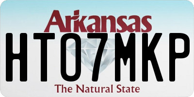 AR license plate HTO7MKP