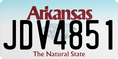 AR license plate JDV4851