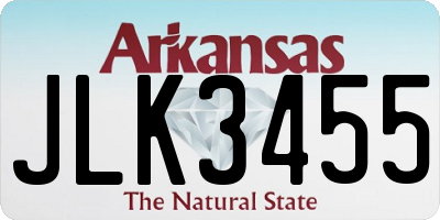 AR license plate JLK3455