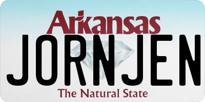 AR license plate JORNJEN