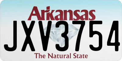 AR license plate JXV3754