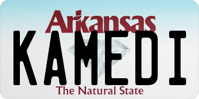 AR license plate KAMEDI