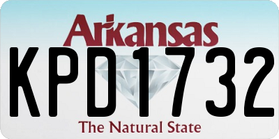 AR license plate KPD1732