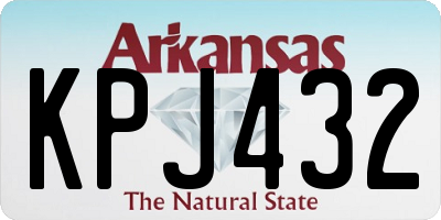 AR license plate KPJ432