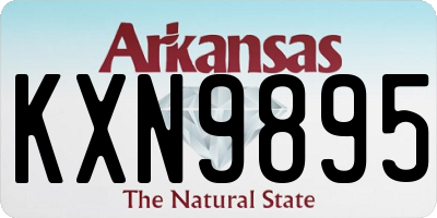 AR license plate KXN9895