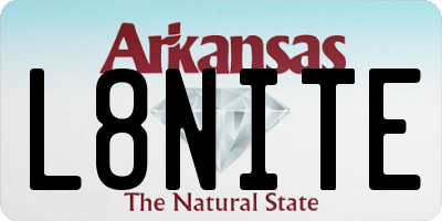 AR license plate L8NITE