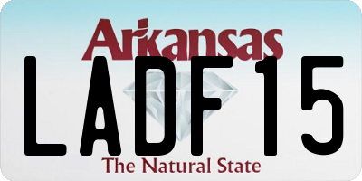 AR license plate LADF15