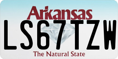 AR license plate LS67TZW