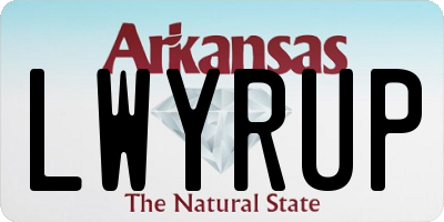 AR license plate LWYRUP