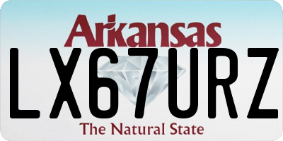 AR license plate LX67URZ