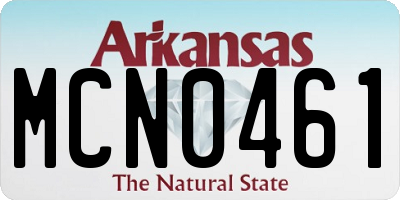 AR license plate MCN0461