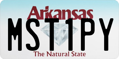 AR license plate MST1PY