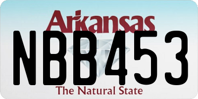 AR license plate NBB453