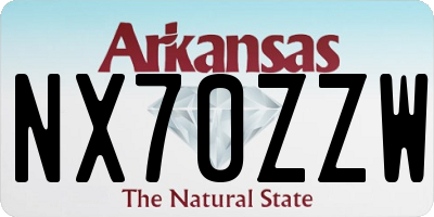 AR license plate NX70ZZW