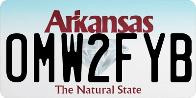 AR license plate OMW2FYB