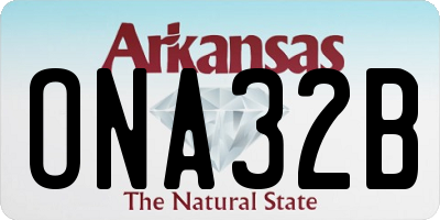 AR license plate ONA32B