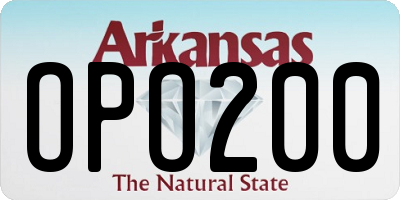 AR license plate OPO200