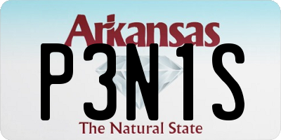 AR license plate P3N1S