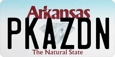 AR license plate PKAZDN