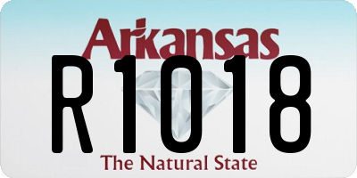 AR license plate R1018