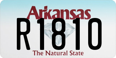 AR license plate R1810