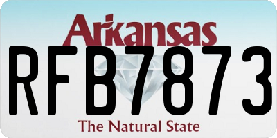 AR license plate RFB7873