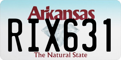 AR license plate RIX631