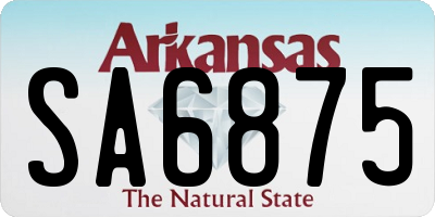 AR license plate SA6875