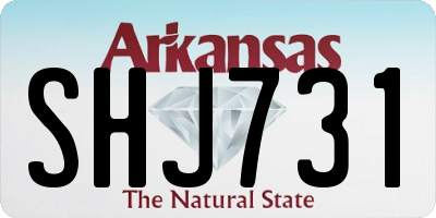 AR license plate SHJ731