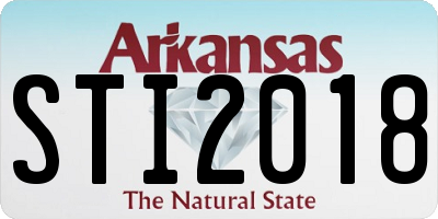 AR license plate STI2018