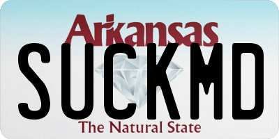 AR license plate SUCKMD