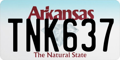 AR license plate TNK637