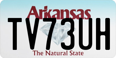 AR license plate TV73UH