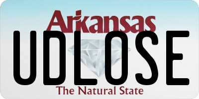 AR license plate UDLOSE