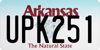 AR license plate UPK251