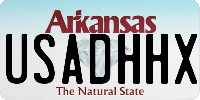 AR license plate USADHHX