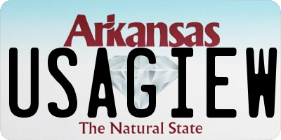 AR license plate USAGIEW