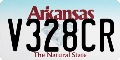 AR license plate V328CR