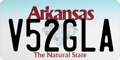 AR license plate V52GLA