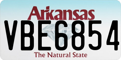 AR license plate VBE6854