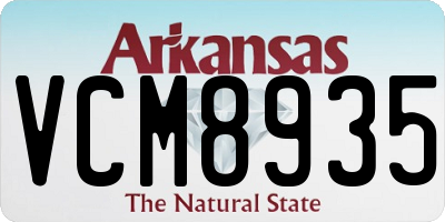 AR license plate VCM8935