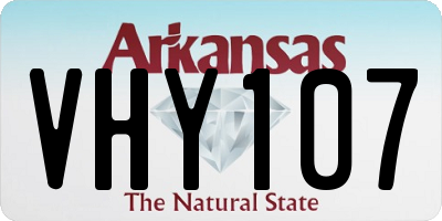 AR license plate VHY107