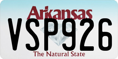 AR license plate VSP926