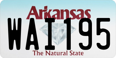 AR license plate WAI195