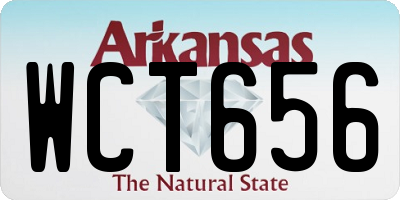 AR license plate WCT656