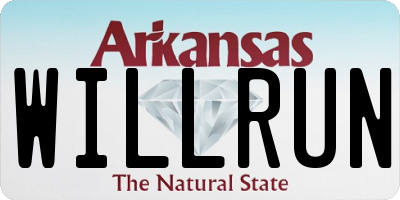 AR license plate WILLRUN