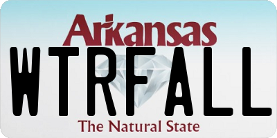 AR license plate WTRFALL