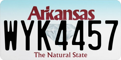 AR license plate WYK4457