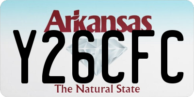 AR license plate Y26CFC