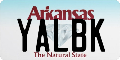 AR license plate YALBK